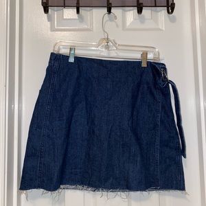 Madewell Wrap Denim Skirt
